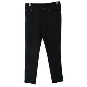 unreal Fur Black Suede Like Pants Jeans